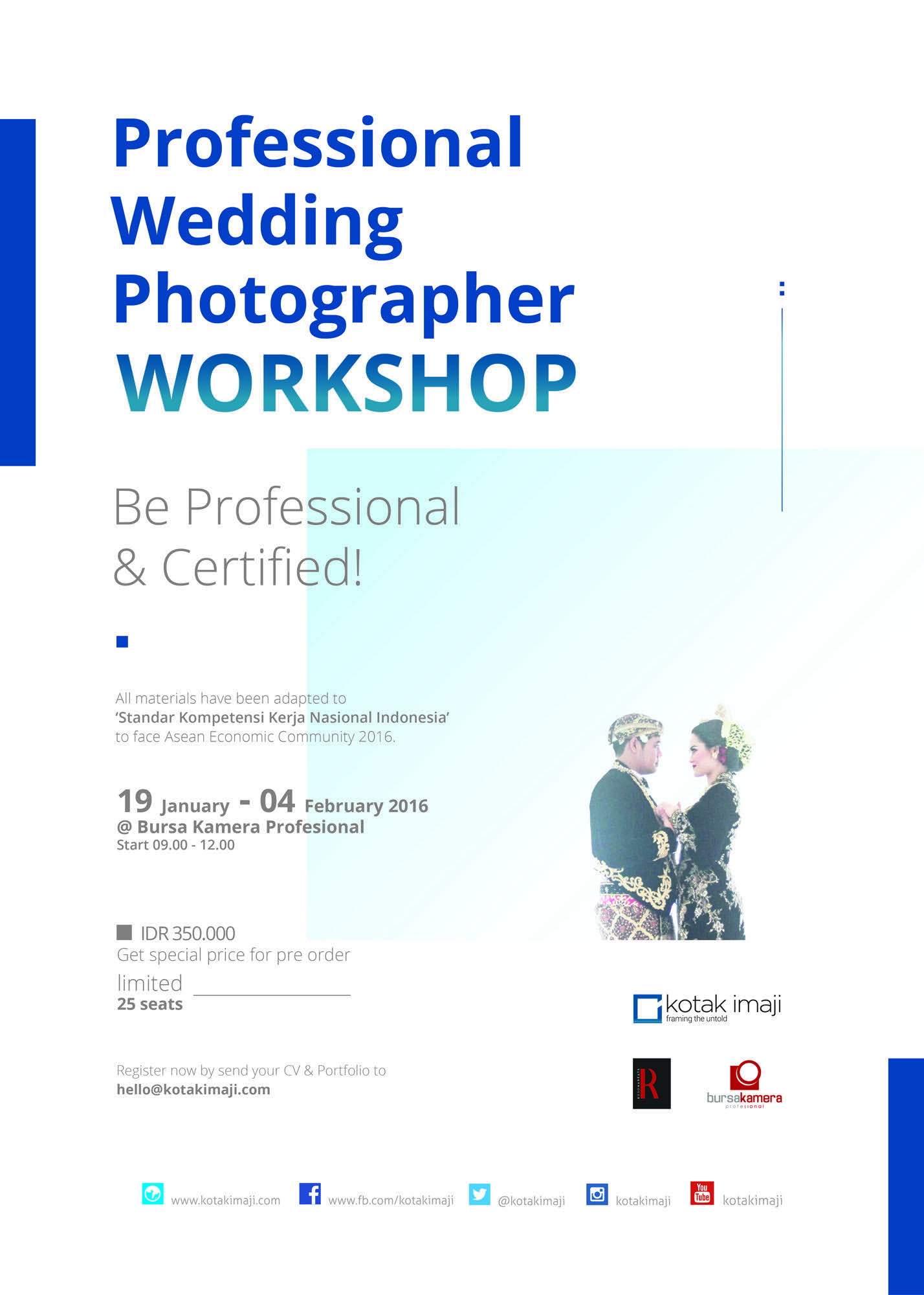 Professional Wedding Photographer Workshop 2016